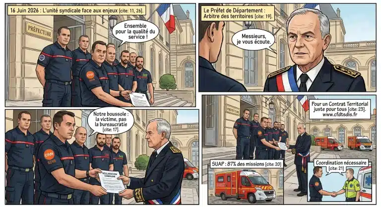 Pour une réforme responsable du secours préhospitalier : la CFDT SDIS et l'intersyndicale se mobilisent pour la qualité de prise en charge