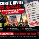 Mobilisation des sapeurs-pompiers contre un projet de loi de modernisation de la Sécurité civile jugé insuffisant