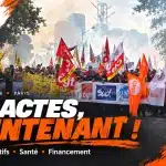 Manifestation des personnels des SDIS à Paris le 29 septembre 2026, avec le logo CFDT SDIS et le slogan « Des actes, maintenant ! ».