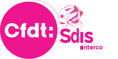 Logo CfdtSdis au couleur d'Octobre Rose